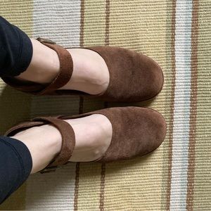Kork-Ease Genuine Leather Suede Mary Janes
